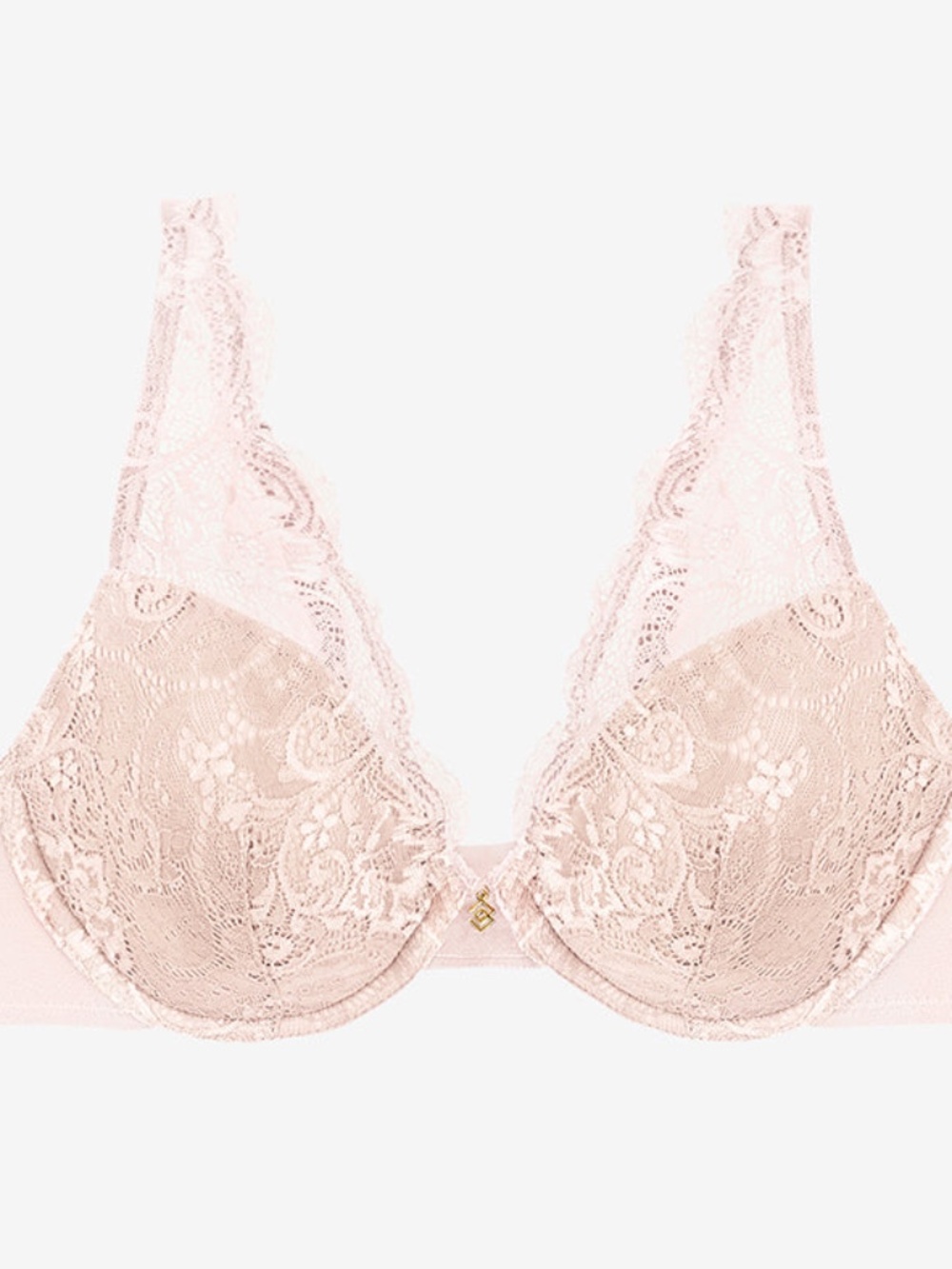 ThirdLove Lace Contour Plunge Bra Size 36Gsoft-pink / 36G NWT